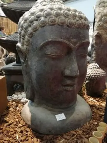 Product image 1 of the product “Buddha Mask, half head, 100cm height 100 cm”